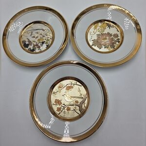 2 pcs The Hamilton Collection 1 pc Westland Co. "The Art Of Chokin"  24K Edging